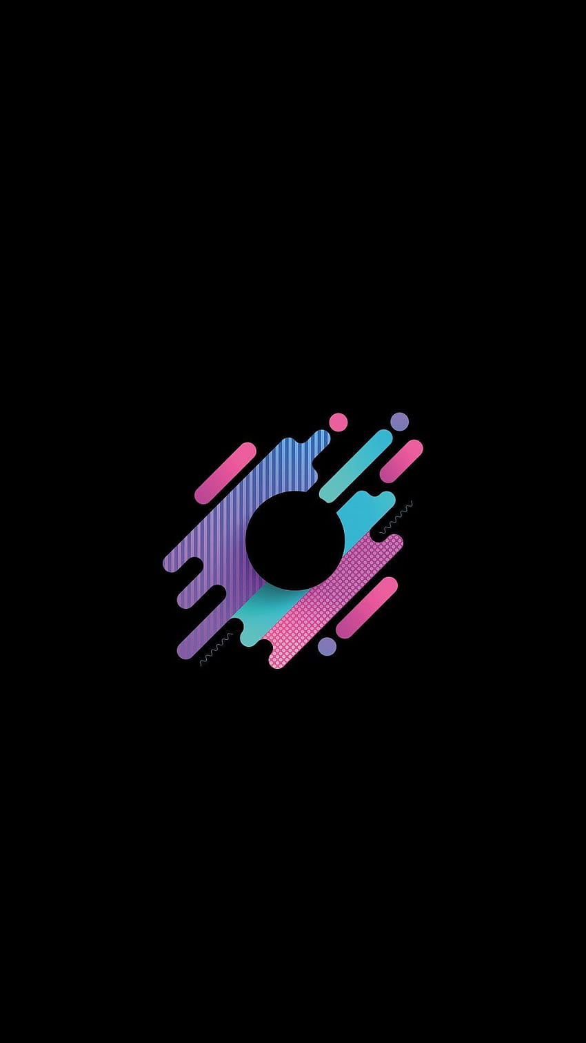 Logo, projekt graficzny, różowy, czcionka, grafika, projekt, minimalna ciemna muzyka Tapeta na telefon HD
