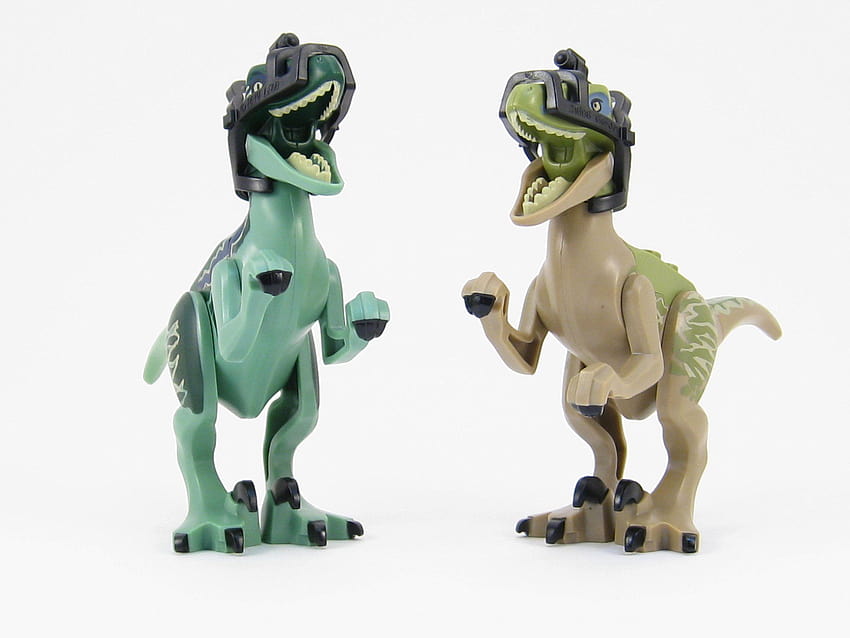 LEGO Jurassic World Partia 2 figurek dinozaurów Raptor Dino Blue, dino lego Tapeta HD