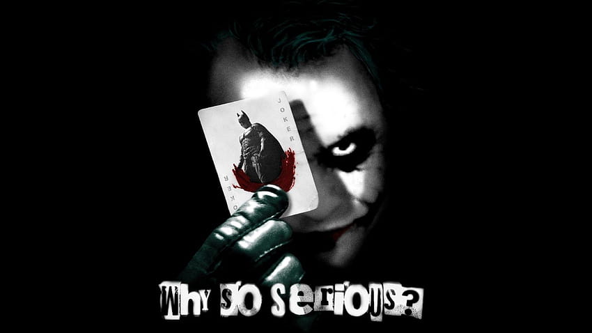 Joker Защо толкова сериозно ·① HD тапет
