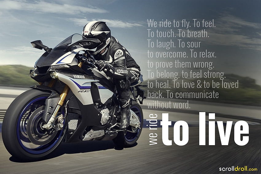 Motorcycle Quote on Dog, bike rider lovers HD wallpaper