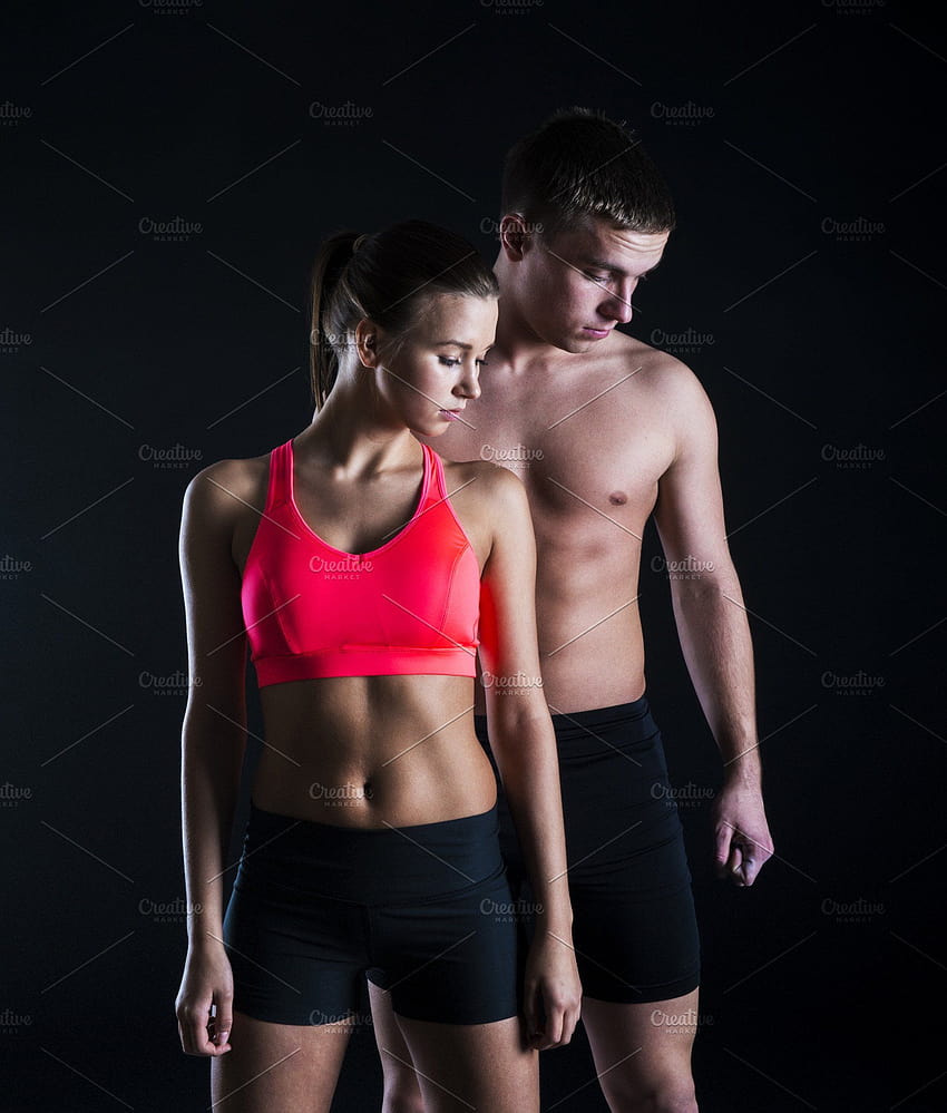 Fitness couple. HD phone wallpaper