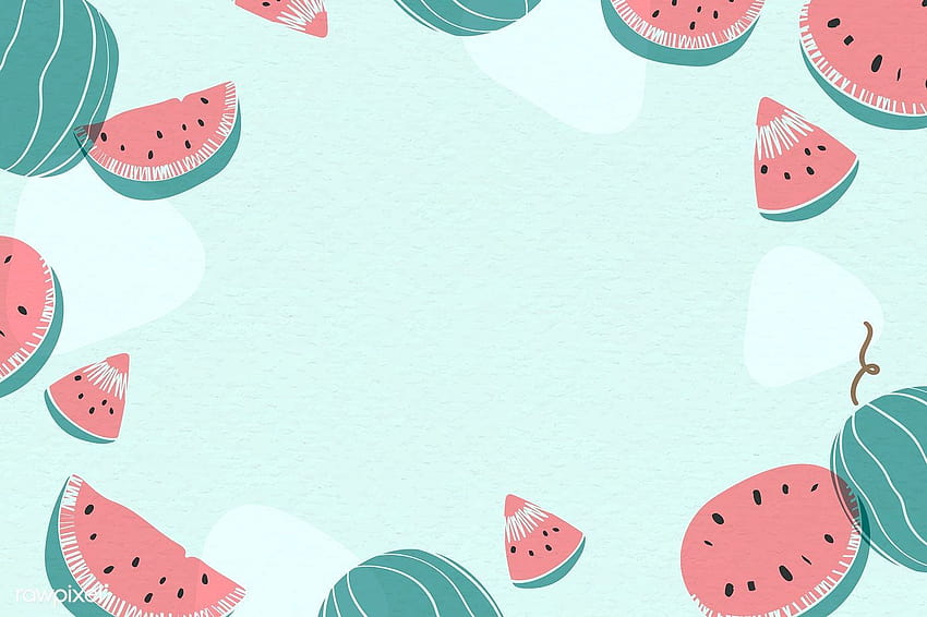 premium vector of Watermelon patterned backgrounds with design, watermelon aesthetic HD wallpaper