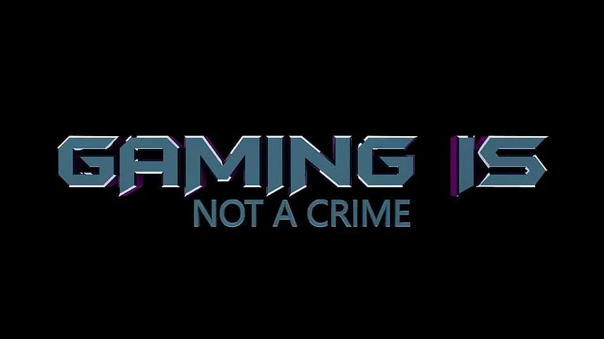 Gaming is never a Crime, gaming is not a crime HD wallpaper
