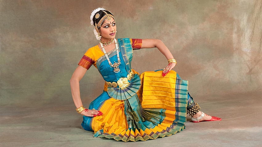 result for bharatanatyam dress color combinations, bharatanatyam women HD wallpaper