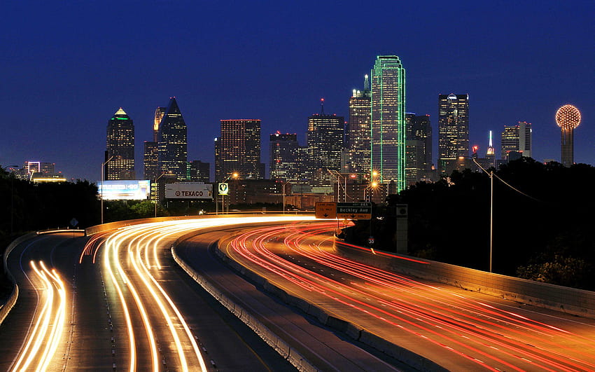 Dallas Texas Lights Skyscrapers, dallas skyline HD wallpaper | Pxfuel