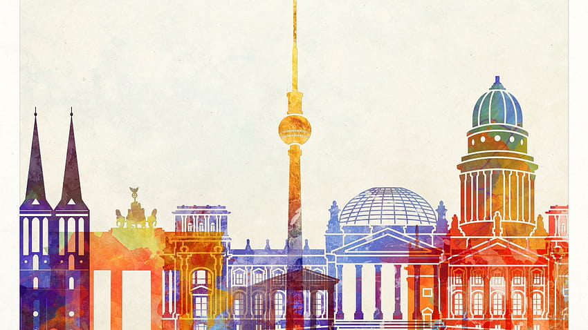 Berlin City, Art, , Background, Ciird3 HD wallpaper