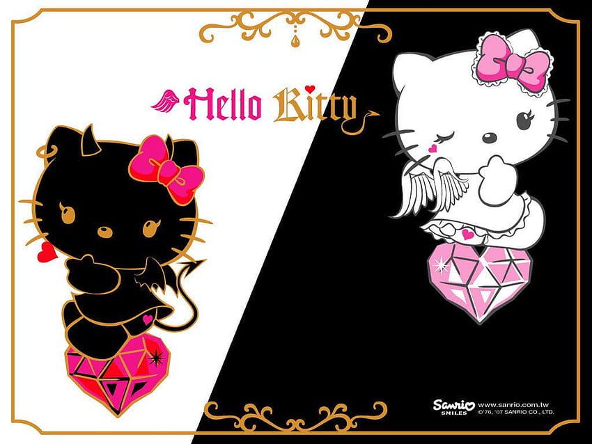 Emo Hallo Kitty, Goth Hallo Kitty HD-Hintergrundbild