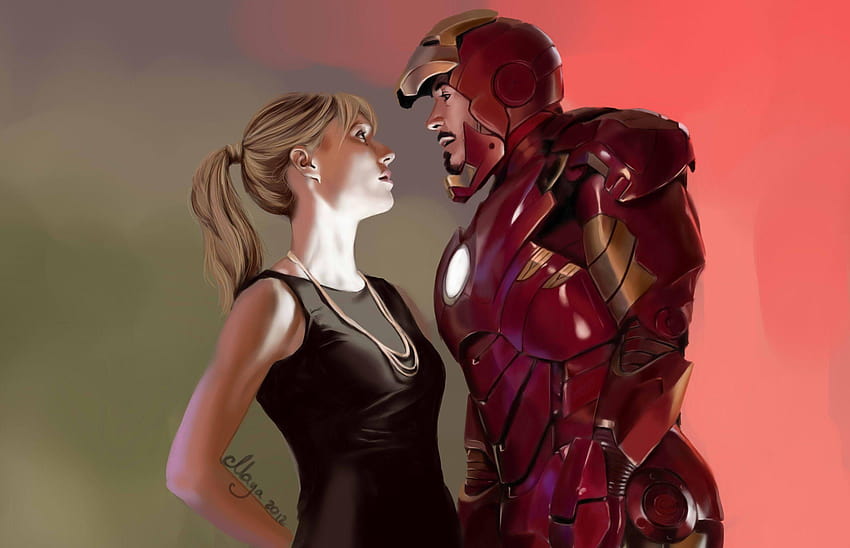 Iron Man Pepper Potts, Superheroes, tony stark and pepper potts HD wallpaper