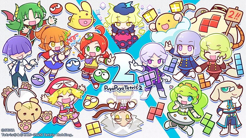 Official artwork released to celebrate the launch of Puyo Puyo Tetris 2 HD wallpaper