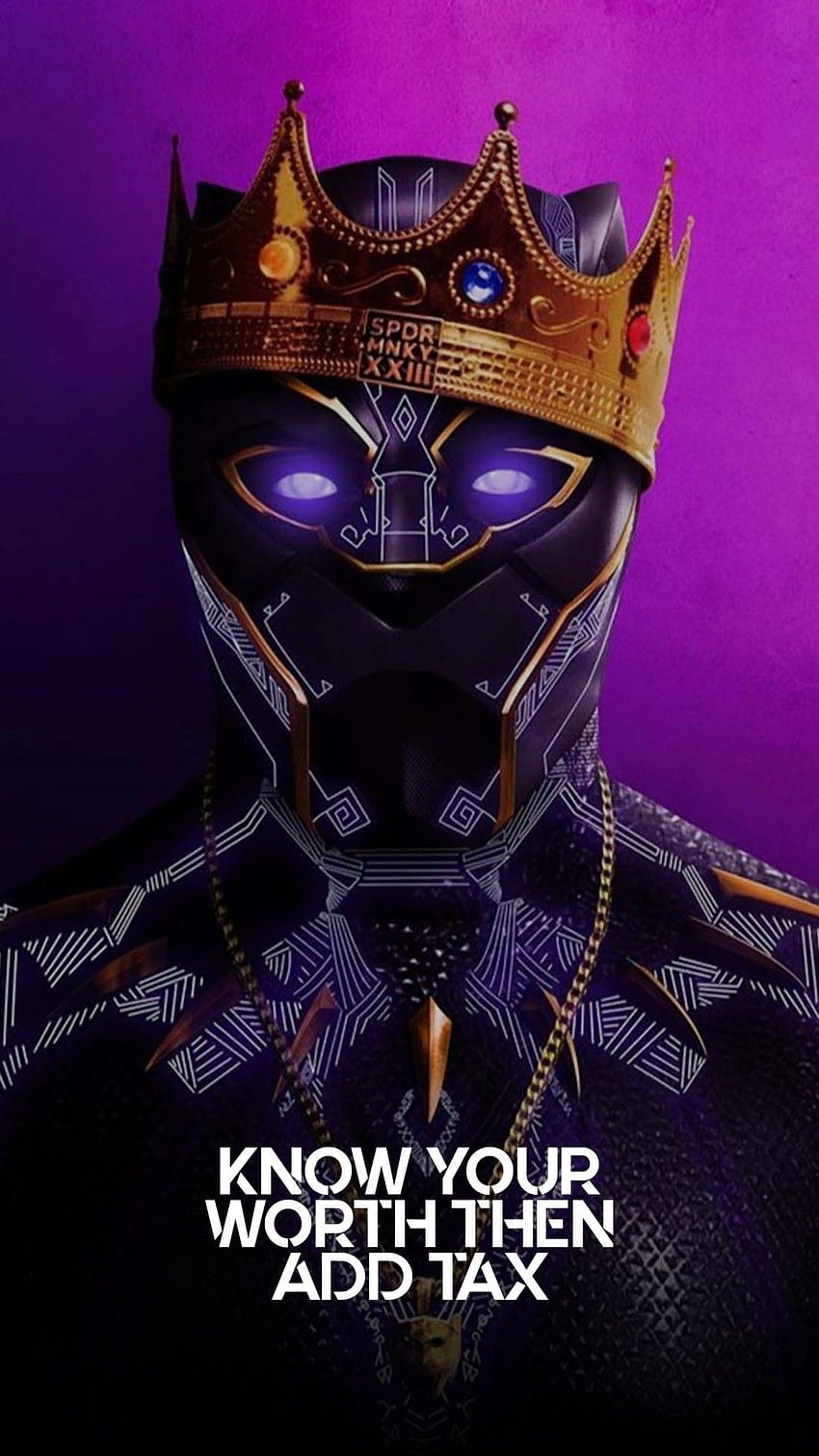 Know Your Worth Then Add Tax, black panther and naruto HD phone wallpaper