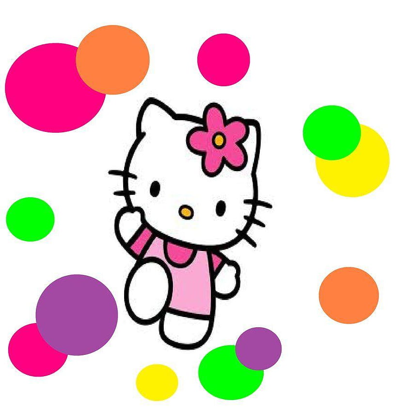 Hello Kitty Polka Dot Background/ by alishajenkinsx on, hello kitty background png HD phone wallpaper