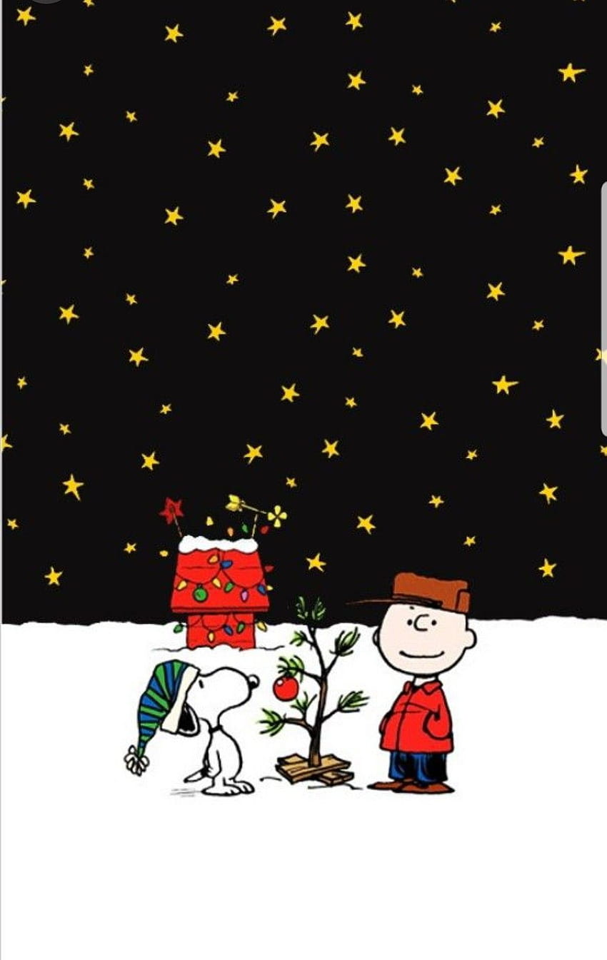 Charlie Brown Christmas, christmas aesthetic cartoon HD phone wallpaper