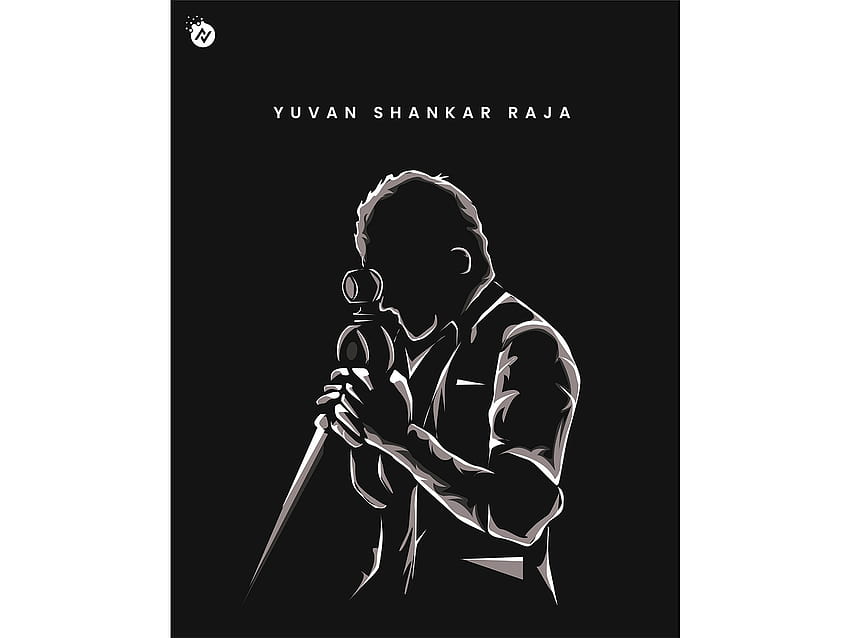 ยูวาน ชังการ์ ราชา. งานศิลปะเวกเตอร์แรเงาโดย Venkadesan บน Dribbble วอลล์เปเปอร์ HD