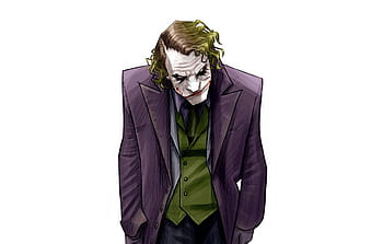 The Joker the Dark Knight Heath Ledger Fine Art Print - Etsy