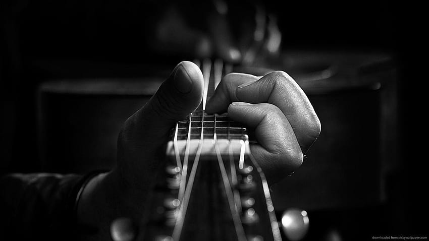 69 entries in Black And White Guitar group, black acoustic guitar HD wallpaper