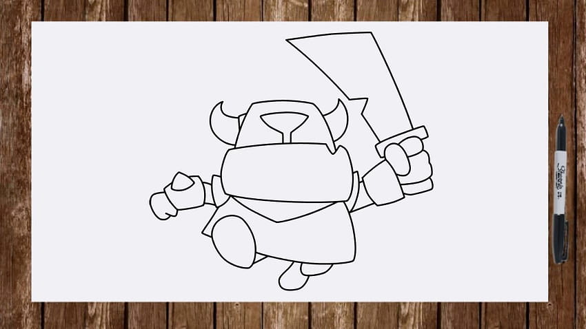 Mini Pekka Clash Royale Drawing HD wallpaper