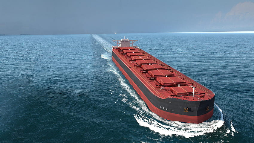 ultra large cargo ship obj, bulk carrier HD wallpaper