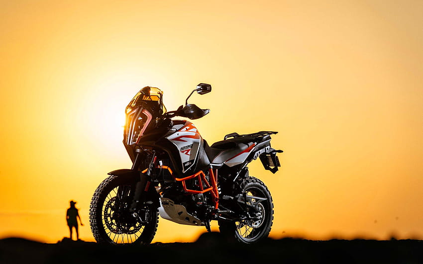 KTM 1290 Super Adventure R, sunset, 2017 bikes, desert, offroad, KTM, ktm  bike sunset HD wallpaper | Pxfuel