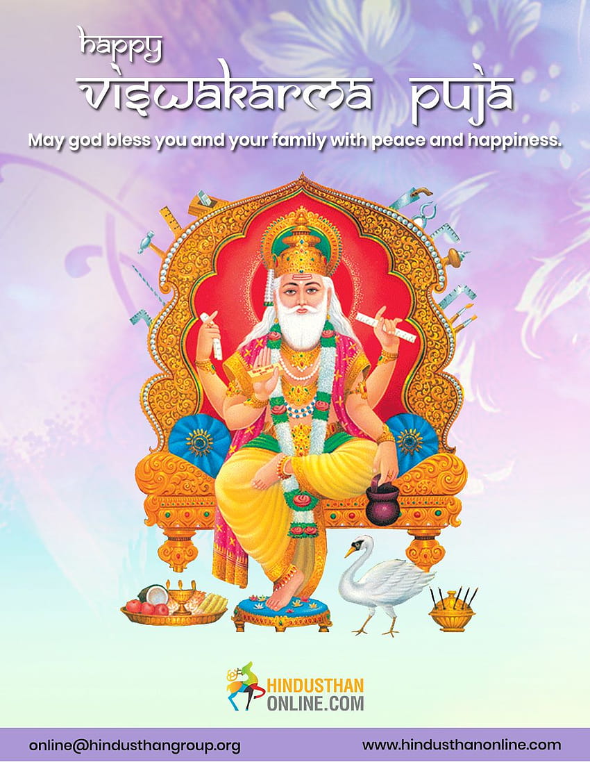 Wishing you all a very happy new week. Happy Biswakarma Puja., happy vishwakarma puja 2021 HD phone wallpaper