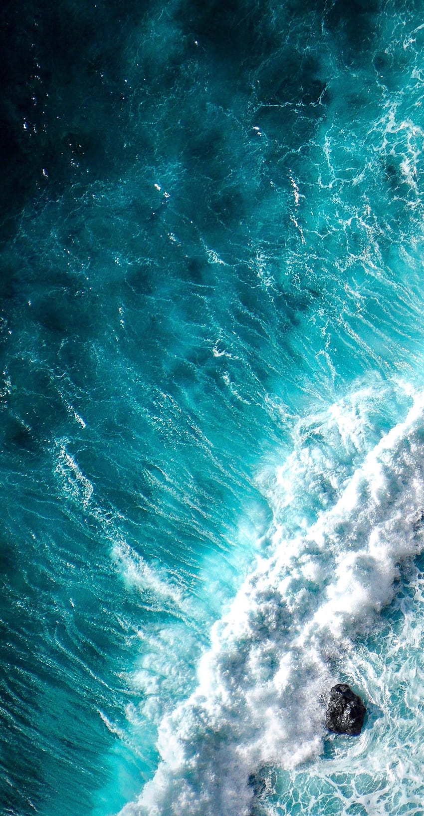 Aerial blue, ocean waters aerial view HD phone wallpaper | Pxfuel