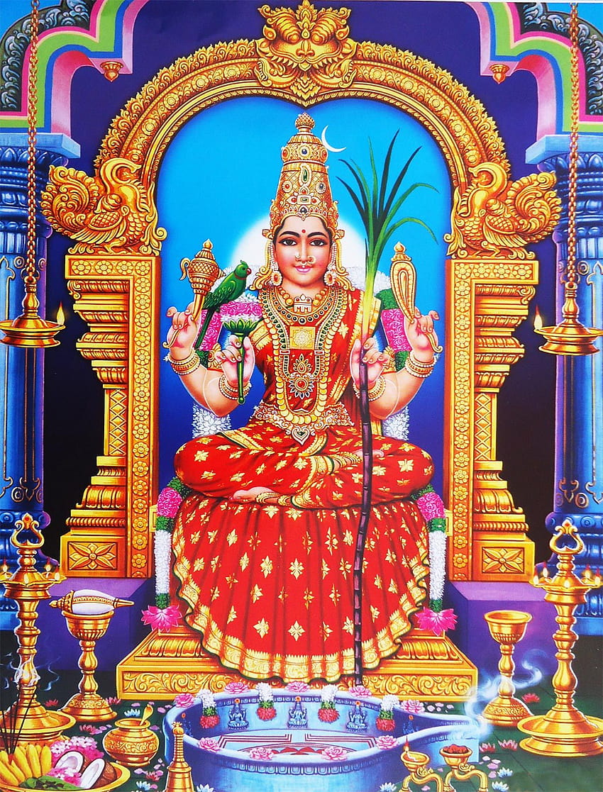 Kamatchi Amman, Kamakshi Fond d'écran de téléphone HD