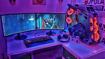 Pc gaming setup Wallpapers Download