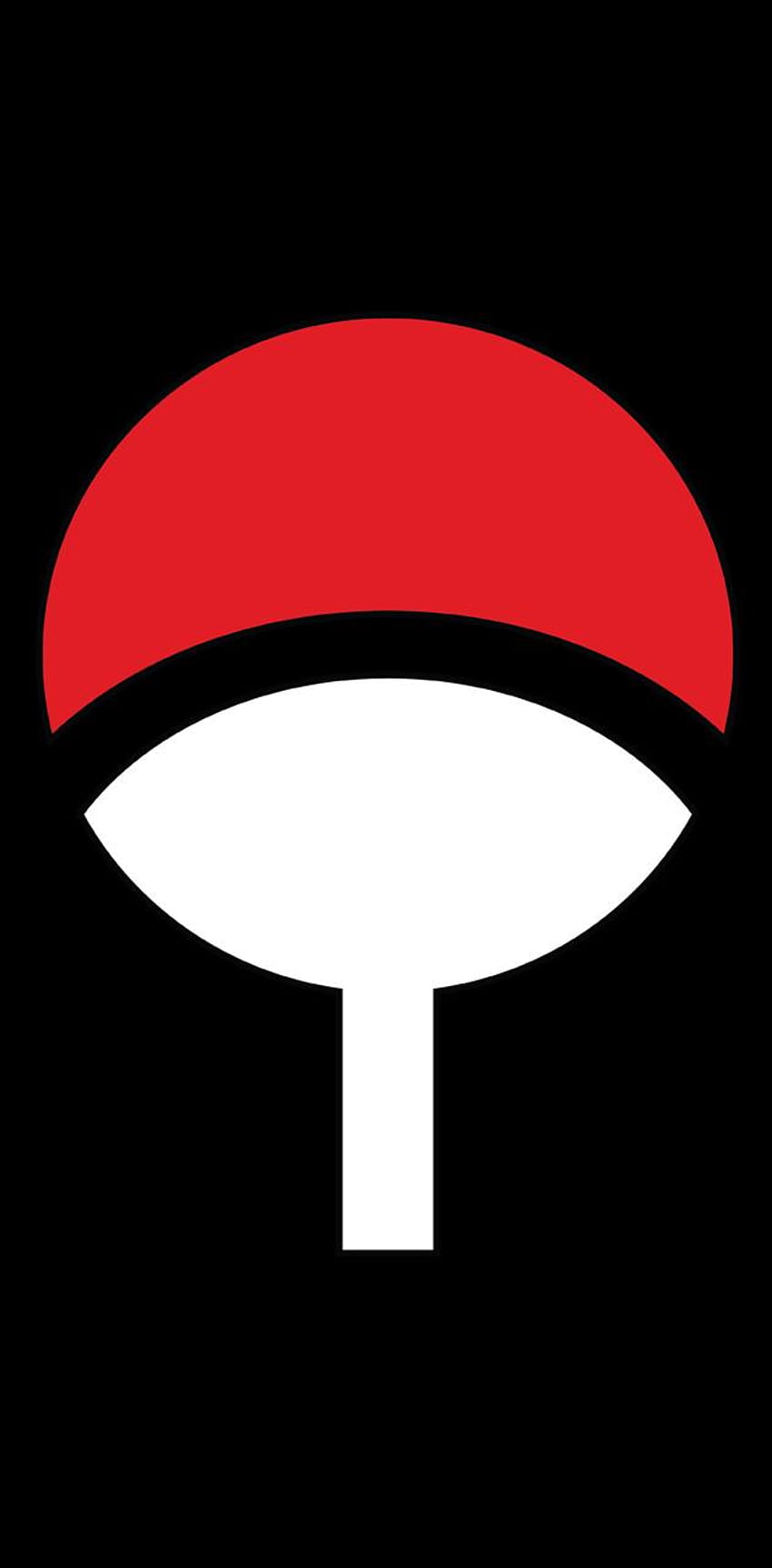 Logo Uchiha autorstwa Waykena, znak uchiha Tapeta na telefon HD