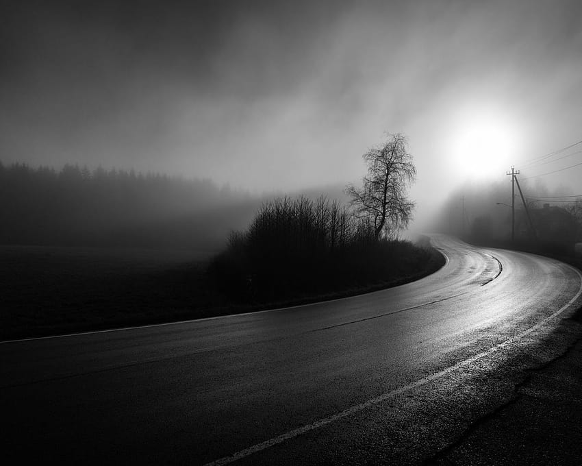 Dark empty road graphy 23135 [2560x1600] for your , Mobile & Tablet, 春の空の道 高画質の壁紙