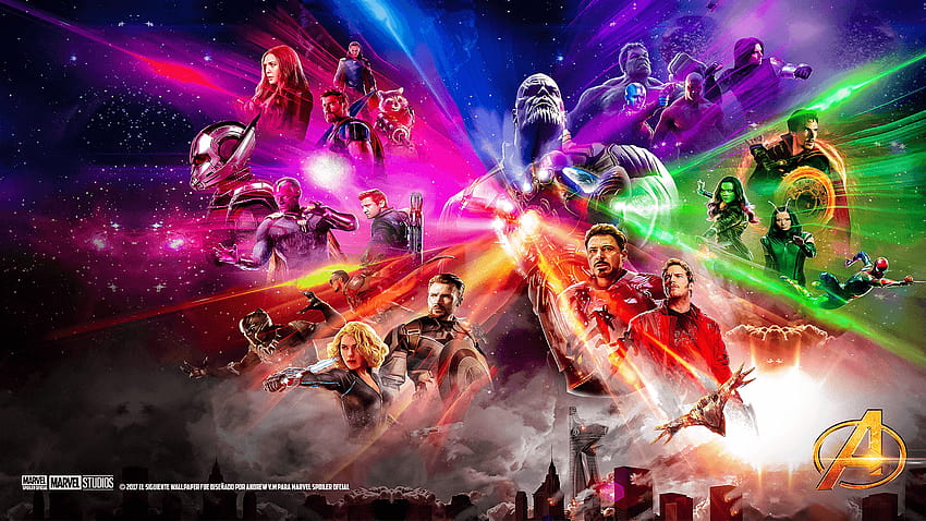 Avengers Infinity War Comic Wide ~ Pudełko Tapeta HD