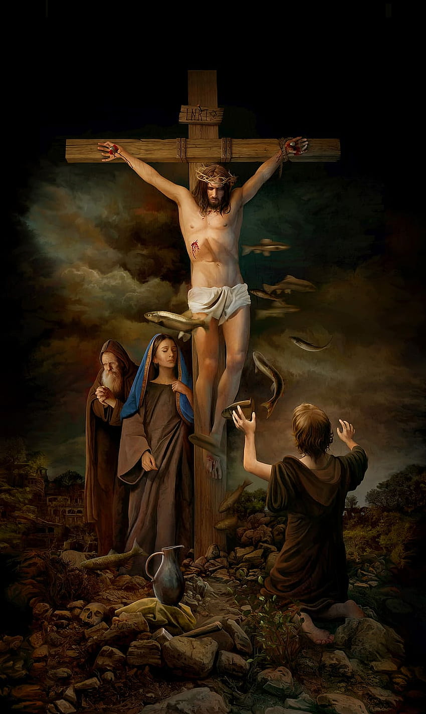 : Jesus Christ on cross , religion, god, jesus u HD phone wallpaper