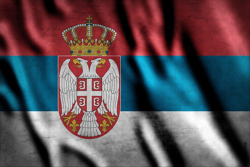 Zastava i grb Srbije ธงเซอร์เบีย วอลล์เปเปอร์ HD