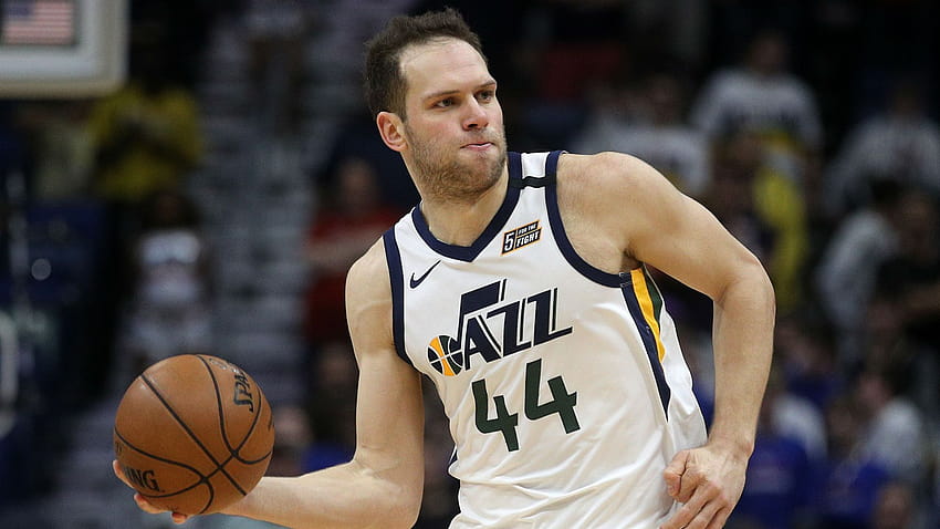 Download No. 44 Utah Jazz Bojan Bogdanovic Close Up Wallpaper