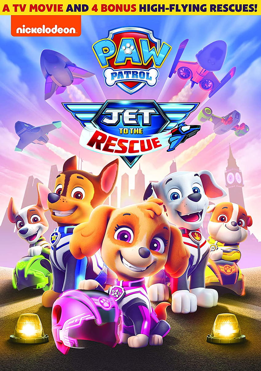 PAW Patrol: Jet to the Rescue : Movies & TV, paw patrol film wallpaper ponsel HD