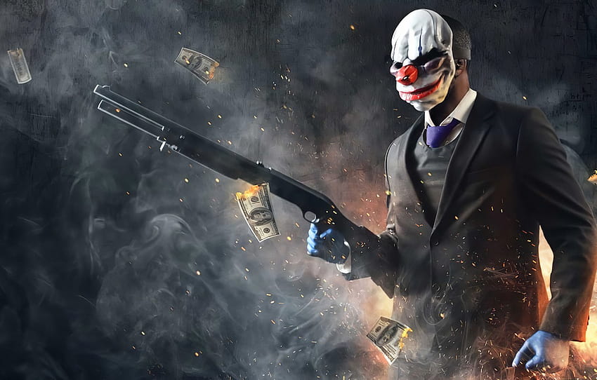 weapons, the game, mask, game, shooter, Payday, 2022, Payday 3 , section игры, 2022 mask HD wallpaper