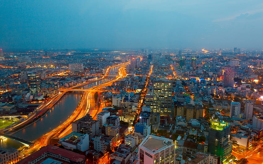 Città di Ho Chi Minh Sfondo HD