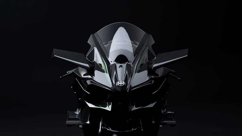 Kawasaki Ninja H2R Racing HD wallpaper