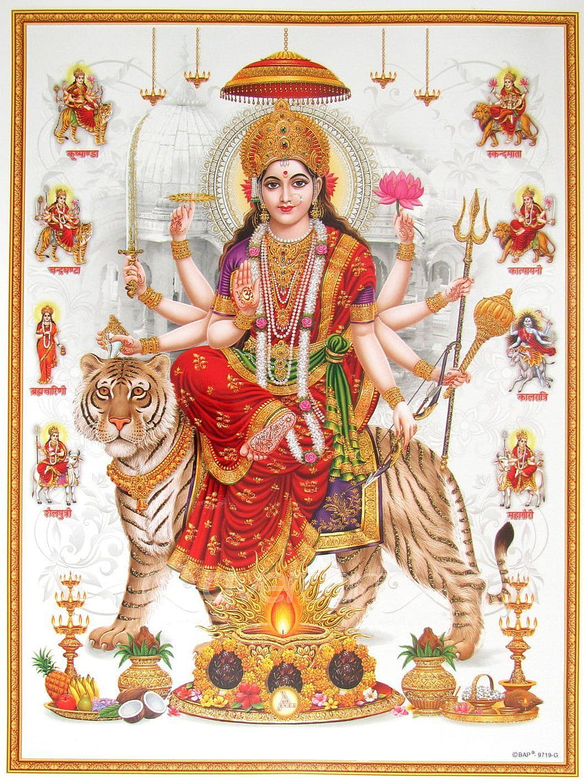 Ambaji / Goddess Amba / Ambe Mataji / Maa Sheravali / Devi Amba HD電話の壁紙