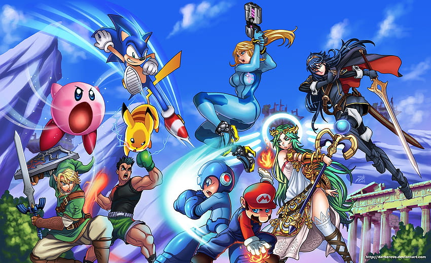 Kirby link, sonic and mario HD wallpaper | Pxfuel
