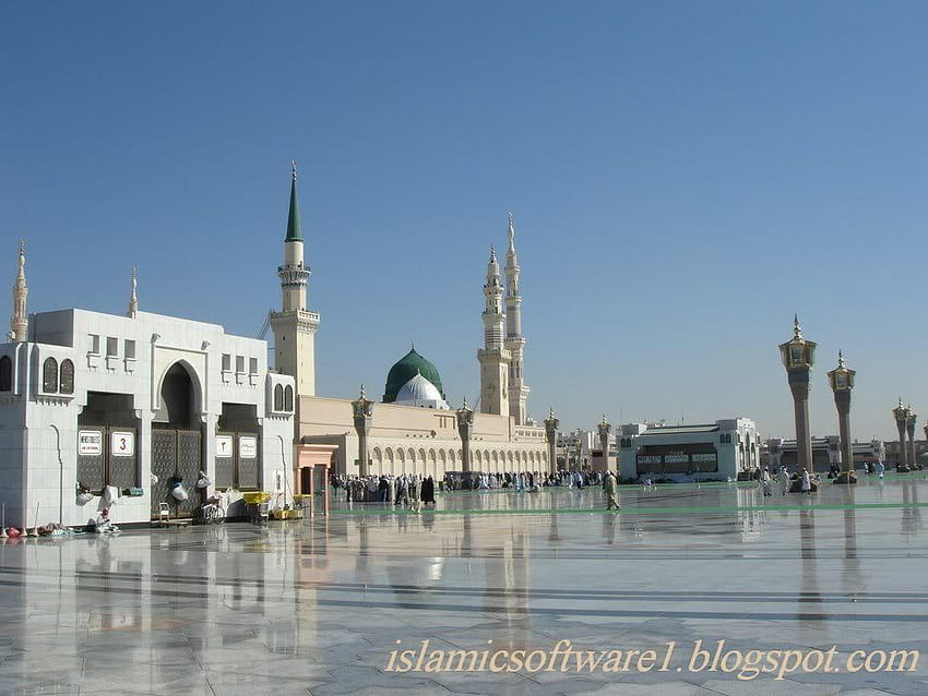 Nice , Islamic , Aqwal e Zareen: Madina Mosque, mekkah madinah HD wallpaper