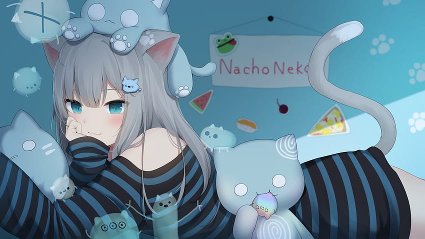 Nachoneko fondo de pantalla