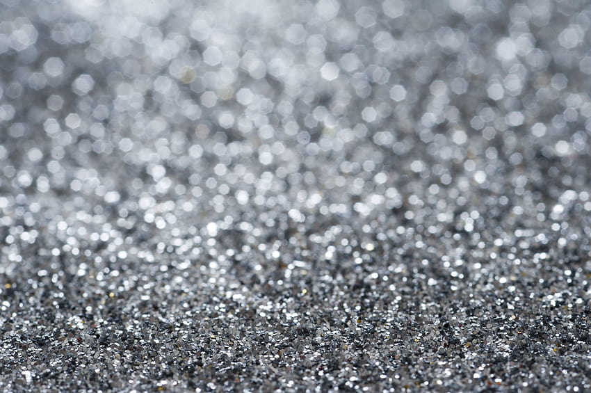 Sparkling Silver Glitter Celebratory Backgrounds, silver glitter background HD wallpaper