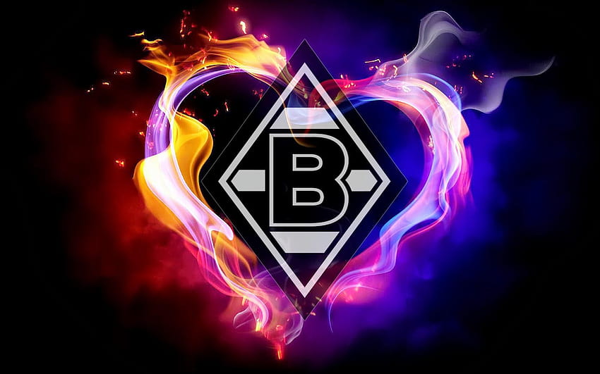 Logo Borussia Mönchengladbach hintergrunde, borussia mönchengladbach HD-Hintergrundbild