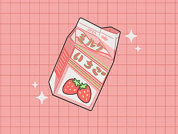 Desktop Kawaii Strawberry Milk Wallpapers  Wallpaper Cave