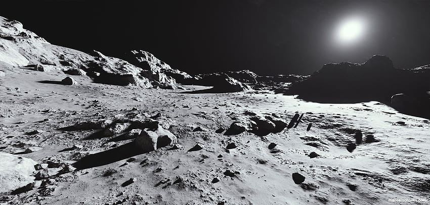 Superficie lunare Sfondo HD