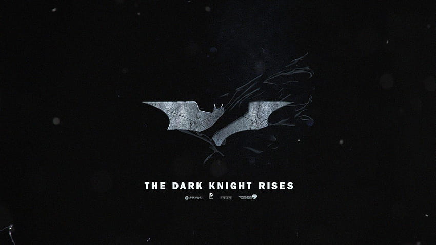 Batman, bokeh, capas, Batman The Dark Knight Rises, fundos pretos, dark knight rises logotipo papel de parede HD