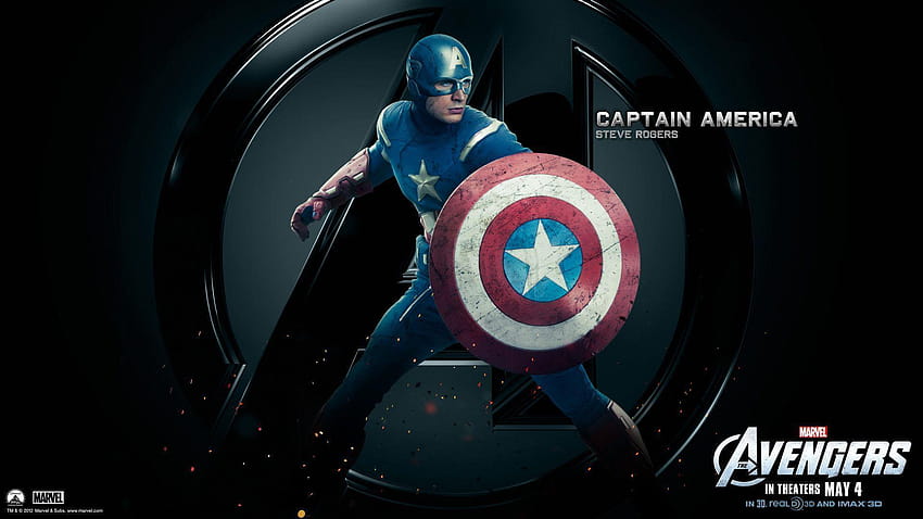 Los Vengadores Capitán América fondo de pantalla