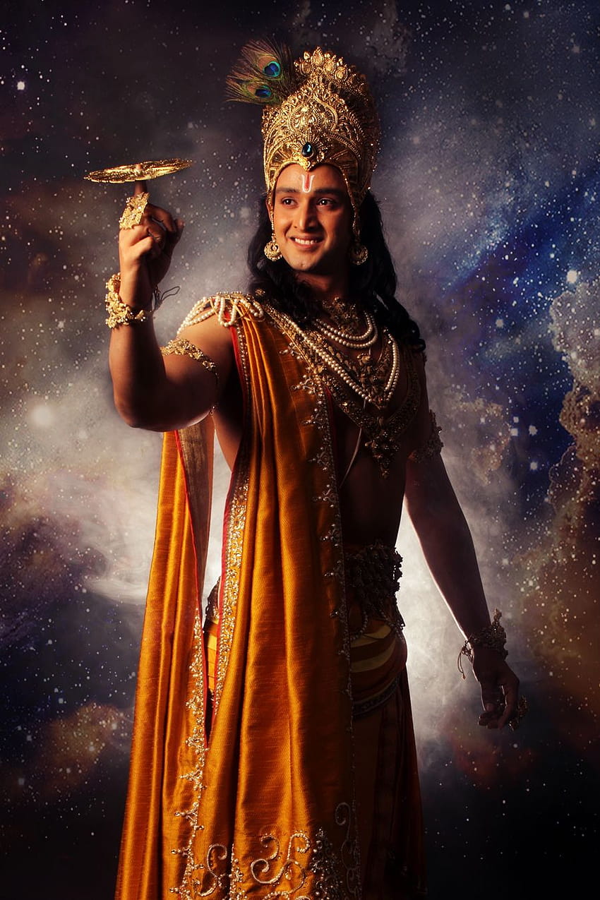 Mahabharata Krishna fondo de pantalla del teléfono