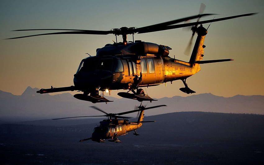 USAF 구조 헬리콥터 및 공군 훈련 HD 월페이퍼