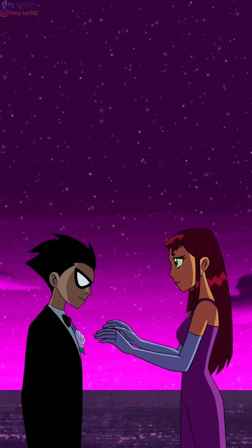 Pin auf Teen Titans, Robin und Starfire HD-Handy-Hintergrundbild
