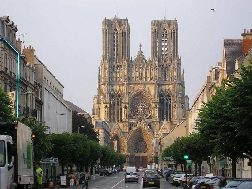 Notre Dame Cathedral, Reims, France HD wallpaper | Pxfuel